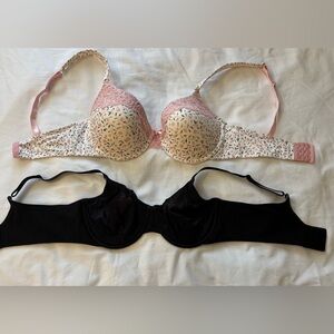 Set Of 2 Bra, Size 38D: Laura Ashley&Wacoal